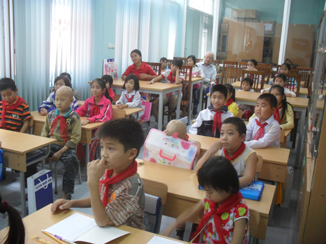 Lớp học của tình thương và hy vọng! Ảnh: Ngọc Khánh Lớp học của tình thương và hy vọng! Ảnh: Ngọc Khánh