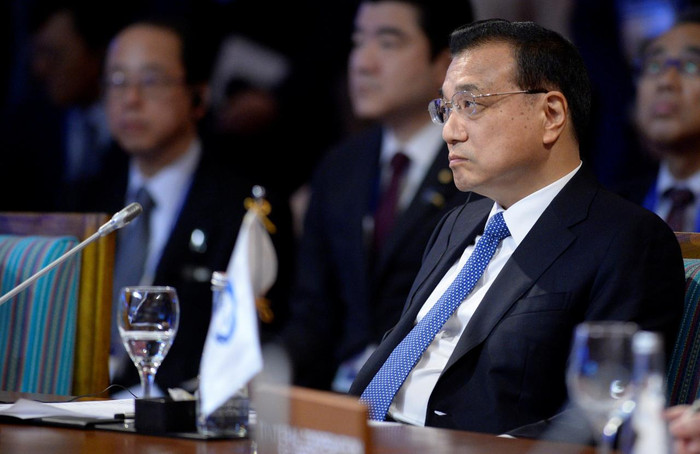 Thủ tướng Trung Quốc Lý Khắc Cường tại hội nghị cấp cao ASEAN + 3, ông nhiều lần nhấn mạnh nỗ lực đạt được COC, ảnh Reuters.