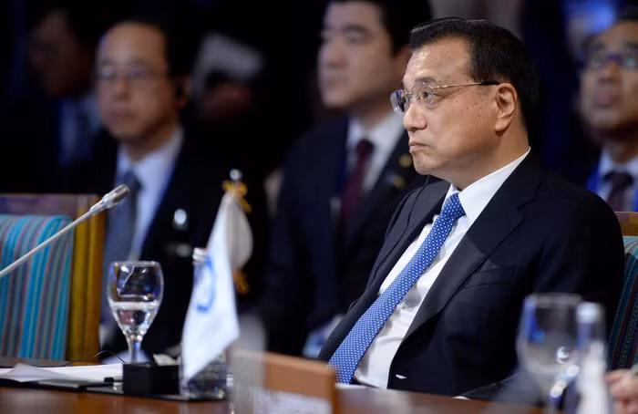 Thủ tướng Trung Quốc Lý Khắc Cường tại hội nghị cấp cao ASEAN + 3, ông nhiều lần nhấn mạnh nỗ lực đạt được COC, ảnh Reuters.