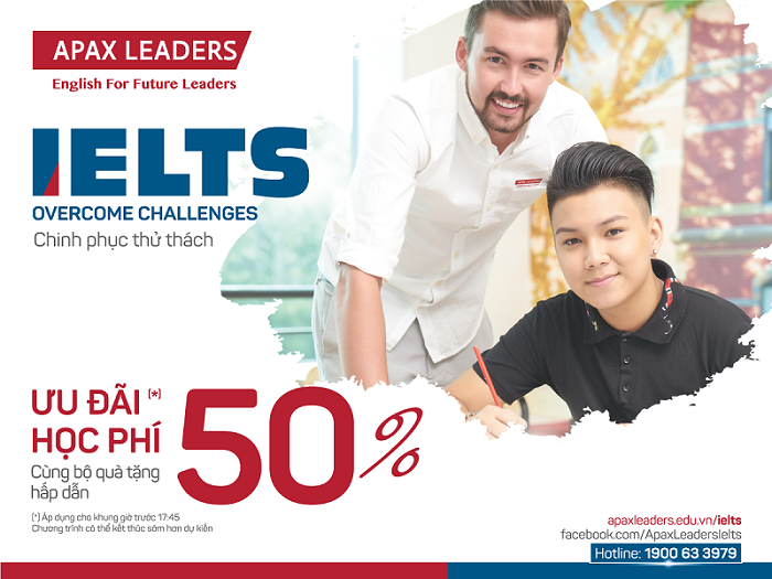 Chương trình ưu đãi hấp dẫn khi đăng ký khóa học tại Apax Leaders IELTS. Chương trình ưu đãi hấp dẫn khi đăng ký khóa học tại Apax Leaders IELTS.