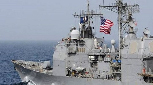 Chiến hạm USS Chancellorsville, Hoa Kỳ (Ảnh:Reuters). Chiến hạm USS Chancellorsville, Hoa Kỳ (Ảnh:Reuters).