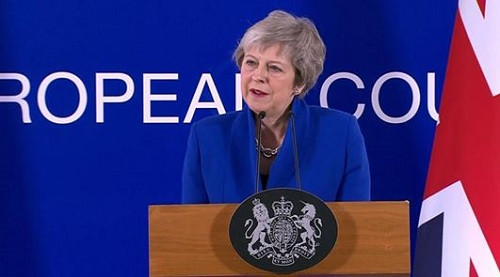 Thủ tướng Anh, bà Theresa May tại buổi họp báo ngày 26/11/2018 (Ảnh: BBC). Thủ tướng Anh, bà Theresa May tại buổi họp báo ngày 26/11/2018 (Ảnh: BBC).
