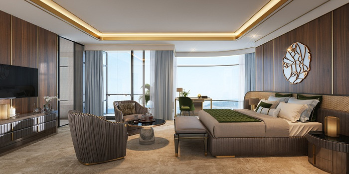 Không gian bên trong của Condotel thuộc dự án Cocobay Towers. Không gian bên trong của Condotel thuộc dự án Cocobay Towers.