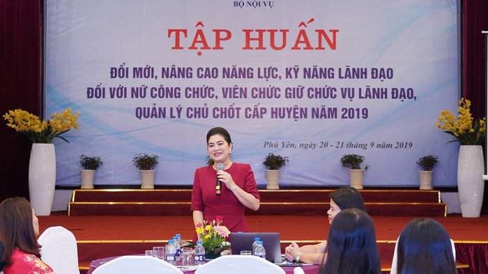 Bà Đỗ Thị Kim Liên chia sẻ mong muốn tất cả phụ nữ đều được hạnh phúc. ảnh: TM. Bà Đỗ Thị Kim Liên chia sẻ mong muốn tất cả phụ nữ đều được hạnh phúc. ảnh: TM.