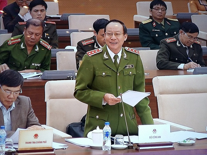 Thượng tướng Lê Quý Vương ủng hộ các biện pháp ghi âm, ghi hình; đồng thời lo ngại nếu áp dụng sẽ cần rất nhiều chi phí. ảnh: Ngọc Quang. Thượng tướng Lê Quý Vương ủng hộ các biện pháp ghi âm, ghi hình; đồng thời lo ngại nếu áp dụng sẽ cần rất nhiều chi phí. ảnh: Ngọc Quang.