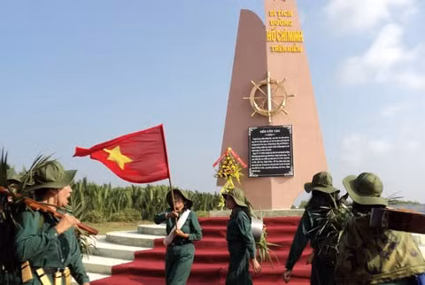 Bến Cồn Tàu (tỉnh Trà Vinh) là một mắt xích quan trọng của đường mòn Hồ Chí Minh trên biển giúp miền Bắc vận chuyển vũ khí vào Nam. ảnh: vne.