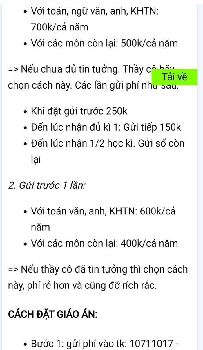 Có nhiều hình thức bán, mua giáo án. Ảnh: L.V.M