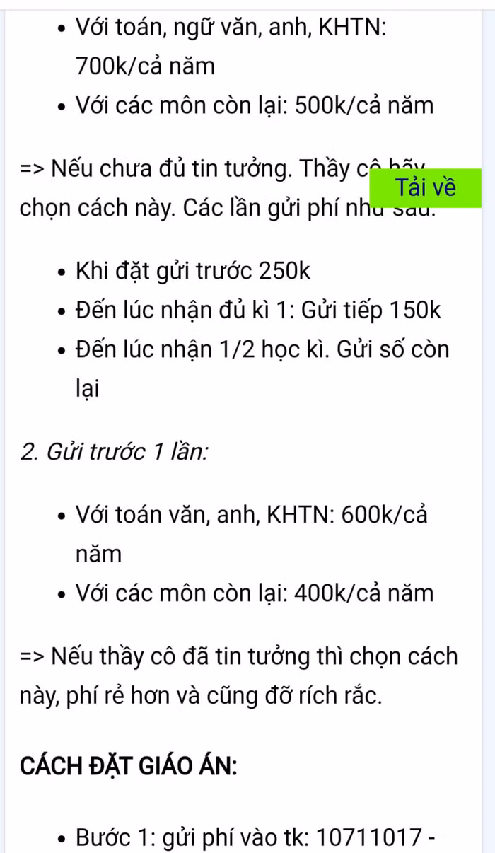 Có nhiều hình thức bán, mua giáo án. Ảnh: L.V.M