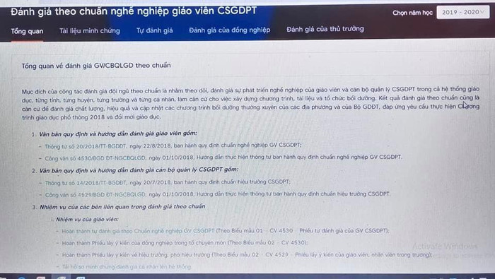 Hướng dẫn cập nhật chuẩn nghề nghiệp lên phần mềm tập huấn trực tuyến (Ảnh: Lê Minh) Hướng dẫn cập nhật chuẩn nghề nghiệp lên phần mềm tập huấn trực tuyến (Ảnh: Lê Minh)