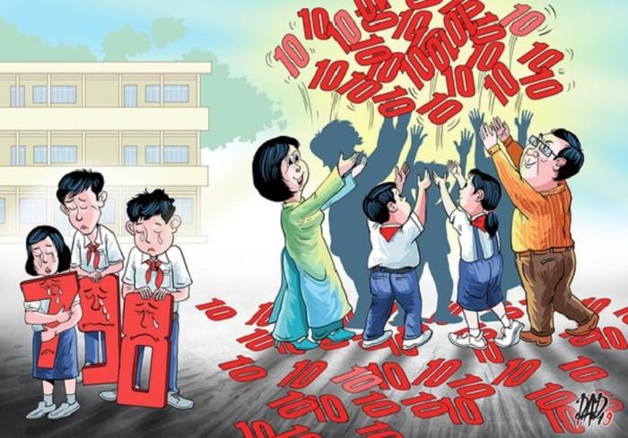 Tình trạng điểm 9, điểm 10 đang khá phổ biến ở nhiều trường học (Ảnh chỉ mang tính chất minh họa, nguồn: DAD/Vietnamnet.vn) Tình trạng điểm 9, điểm 10 đang khá phổ biến ở nhiều trường học (Ảnh chỉ mang tính chất minh họa, nguồn: DAD/Vietnamnet.vn)