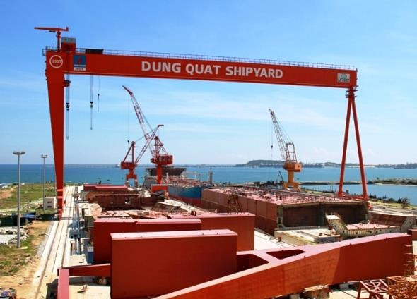 Dự án Nhà máy đóng tàu Dung Quất. Dự án Nhà máy đóng tàu Dung Quất.