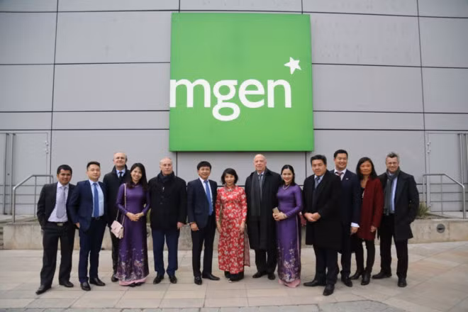 Đoàn công tác của PTI tại trụ sở chính MGEN.