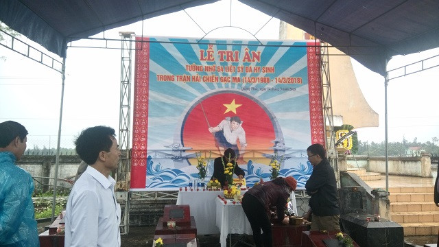 Trường Đại học tri ân những liệt sĩ hy sinh trên đảo Gạc Ma ảnh 2 Trường Đại học tri ân những liệt sĩ hy sinh trên đảo Gạc Ma ảnh 2