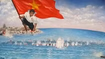 Bức tranh Gạc Ma - Vòng tròn bất tử của họa sĩ Bùi Lệ Trang miêu tả lại sự kiện bi tráng ngày 14/3/1988.