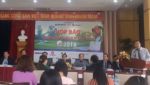 Họp báo công bố Giải golf từ thiện thường niên Vì trẻ em Việt Nam lần thứ 12 (Ảnh: An Nhiên).