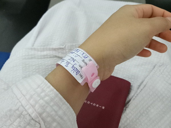 Hình ảnh Trang trong một đợt xạ trị (Ảnh: Nhân vật cung cấp)