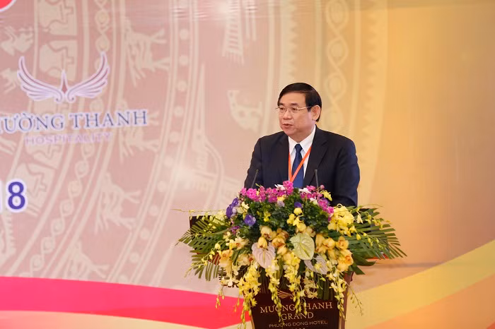 Tổng Giám đốc BIDV - ông Phan Đức Tú phát biểu tại Hội nghị.