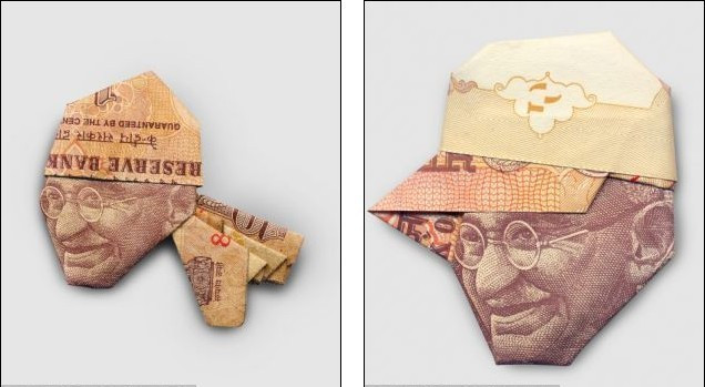 Các gấp này lại để lại ấn tượng như Gandhi đội mũ bóng chày và đội khăn. Các gấp này lại để lại ấn tượng như Gandhi đội mũ bóng chày và đội khăn.