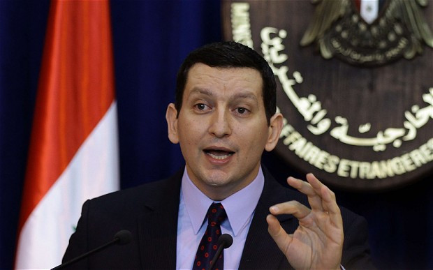 Phát ngôn viên Bộ Ngoại giao Syria Jihad Makdissi. Phát ngôn viên Bộ Ngoại giao Syria Jihad Makdissi.