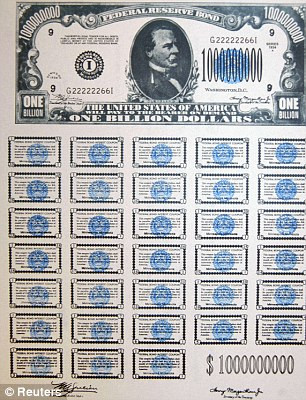 Trái phiếu giả ghi năm 1934