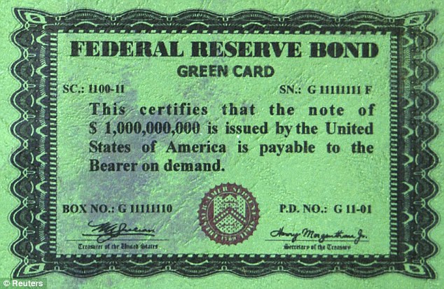 Chính quyền Mỹ xác nhận số trái phiếu này hoàn toàn là giả mạo