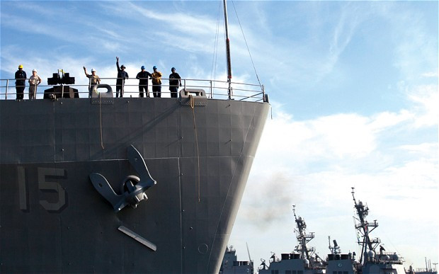 Tàu USS Ponce của Mỹ. Ảnh AP