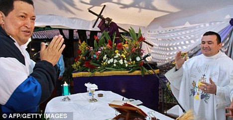 Ông Chavez trong chuyến thăm Brazil