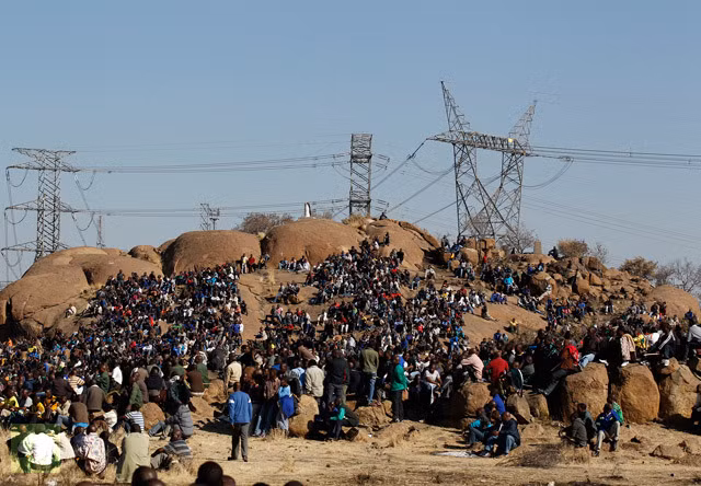 3.000 người lao động đã biểu tình đòi tăng lương và cải thiện điều kiện làm việc. Ảnh chụp ngày 14/8
