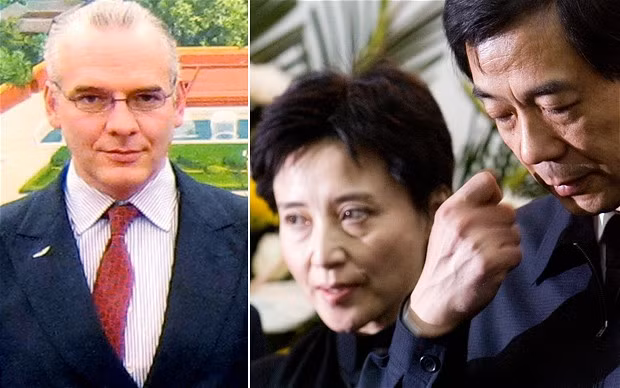 Vợ chồng Bạc Hy Lai, Cốc Khai Lai (trái) và doanh nhân Anh Neil Heywood.