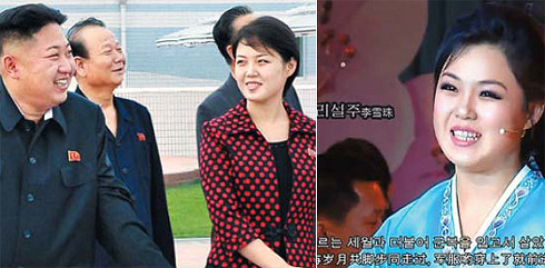 Bà Ri Sol-ju (ảnh trái) và nữ ca sĩ được cho là bà Ri trong một buổi biểu diễn ca nhạc tại Bình Nhưỡng phát sóng trên truyền hình Triều Tiên hồi tháng 1/2011. Bà Ri Sol-ju (ảnh trái) và nữ ca sĩ được cho là bà Ri trong một buổi biểu diễn ca nhạc tại Bình Nhưỡng phát sóng trên truyền hình Triều Tiên hồi tháng 1/2011.