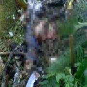 Thi thể của viên phi công điều khiển máy bay gặp nạn. Thi thể của viên phi công điều khiển máy bay gặp nạn.