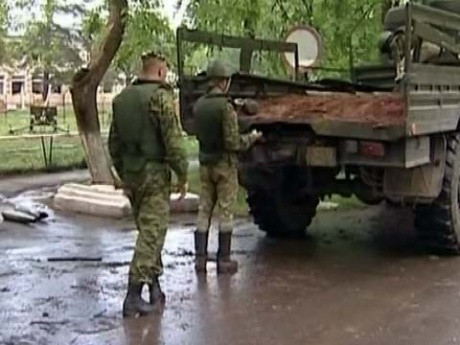 Hiện trường vụ nổ. Ảnh 1TV