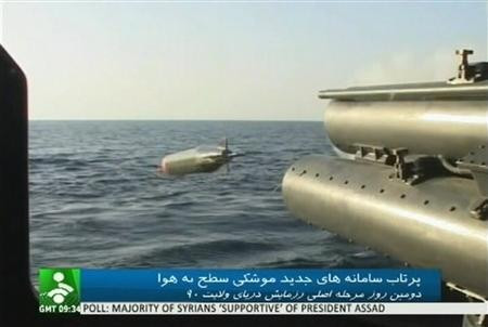 Một tàu chiến Iran phóng ngư lôi ảnh được lấy từ đoạn video do News Network công bố ngày 1/1 Một tàu chiến Iran phóng ngư lôi ảnh được lấy từ đoạn video do News Network công bố ngày 1/1