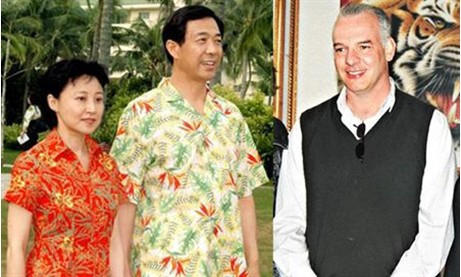 Vợ chồng Bạc Hy Lai và Heywood (phải)