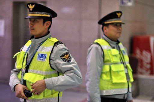 Cảnh sát Hàn Quốc. Ảnh AFP Cảnh sát Hàn Quốc. Ảnh AFP