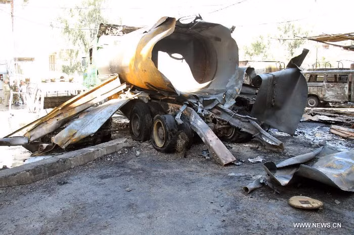 Khách sạn Dama Rose chỉ bị thiệt hại nhỏ trong vụ nổ.