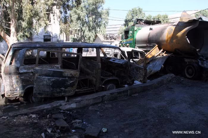 Vụ nổ khiến 3 người bị thương.