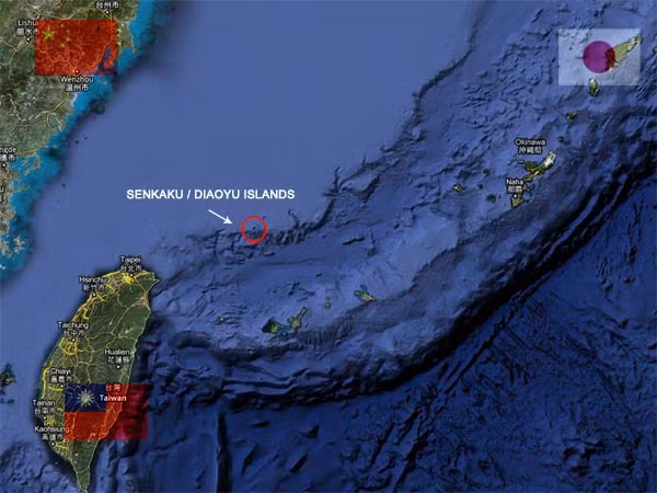 Quần đảo Senkaku (Trung Quốc gọi là Điếu Ngư). Quần đảo Senkaku (Trung Quốc gọi là Điếu Ngư).