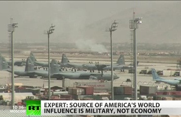 Nguồn sức mạnh quốc tế chính của Washington không đến từ kinh tế mà từ quân sự. Nguồn sức mạnh quốc tế chính của Washington không đến từ kinh tế mà từ quân sự.