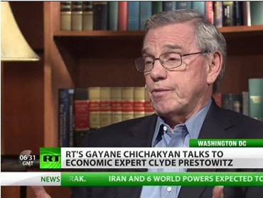 Ông Clyde Prestowitz, cựu cố vấn Thương mại trong chính quyền Tổng thống Reagan Ông Clyde Prestowitz, cựu cố vấn Thương mại trong chính quyền Tổng thống Reagan