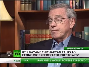 Ông Clyde Prestowitz, cựu cố vấn Thương mại trong chính quyền Tổng thống Reagan