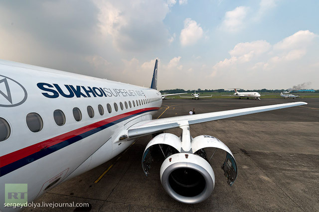 Chiếc Sukhoi Superjet-100 trước khi gặp tai nạn khủng khiếp (ảnh RT,sergeydolya)