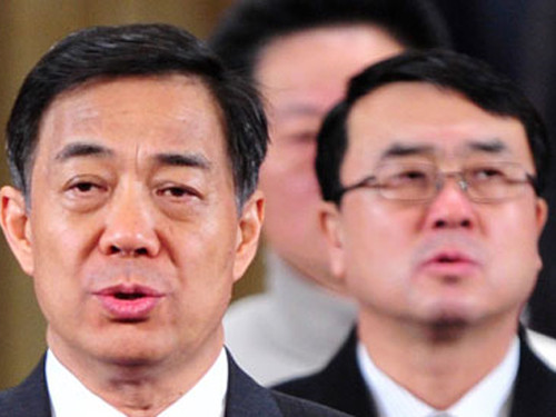 Bạc Hy Lai (trước) và Vương Lập Quân Bạc Hy Lai (trước) và Vương Lập Quân