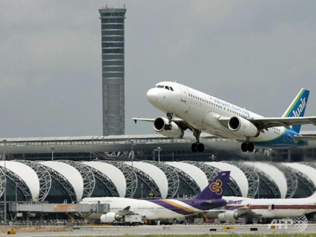 Sân bay Suvarnabhumi của thủ đô Bangkok.
