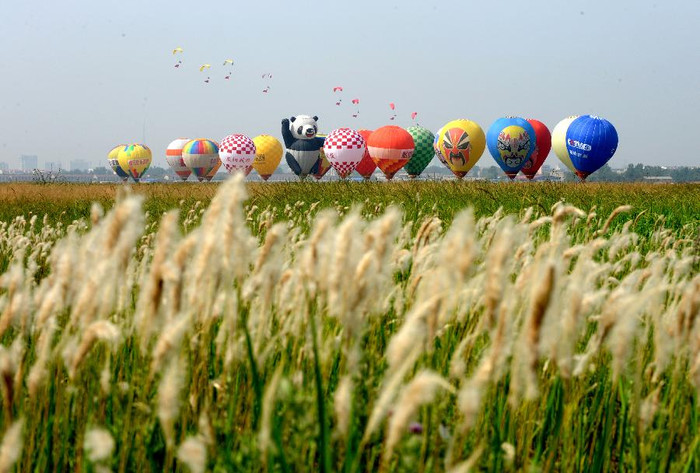 Khinh khí cầu tham gia triển lãm Khinh khí cầu tham gia triển lãm