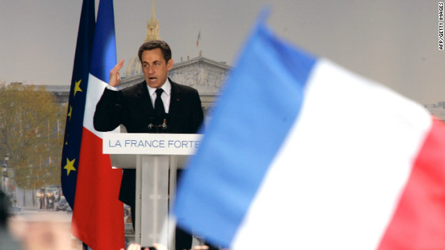 Tổng thống Pháp Nicolai Sarkozy. Ảnh CNN Tổng thống Pháp Nicolai Sarkozy. Ảnh CNN