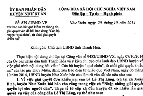 Vụ cán bộ "quá chén" ở Thanh Hóa: Huyện bảo, xã "cãi lời" ảnh 2 Vụ cán bộ "quá chén" ở Thanh Hóa: Huyện bảo, xã "cãi lời" ảnh 2