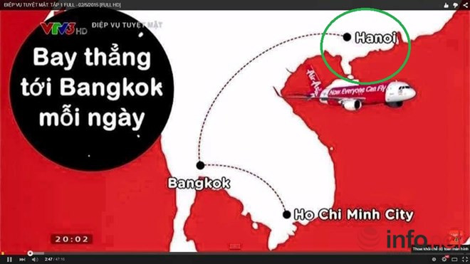 VTV nhầm lẫn &quot;dời&quot; thủ đô Hà Nội sang Trung Quốc (ảnh: Vietnamnet)