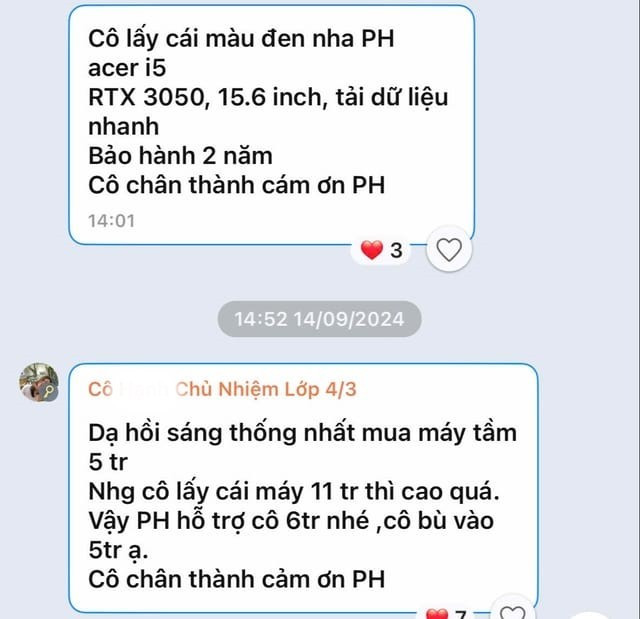 Tin nhắn của cô giáo T.P.H., (ảnh: Bạn đọc cung cấp) tinhan43chuongduonge-8584.jpg