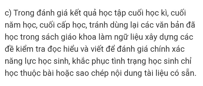 Công văn số 3175 không yêu cầu đề kiểm tra giữa kỳ lấy ngữ liệu ngoài sách giáo khoa (Ảnh: Nguyễn Đăng) GDVN_NGUYỄN ĐĂNG.jpg